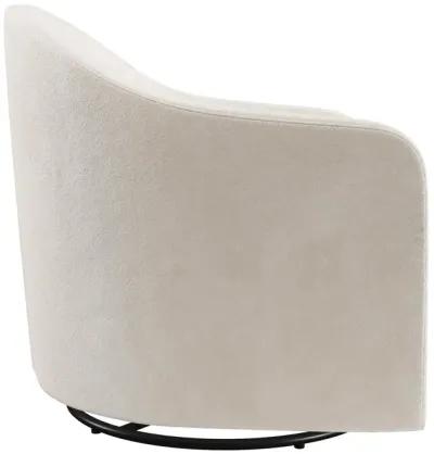 Gentle Swivel Curved Accent Chair