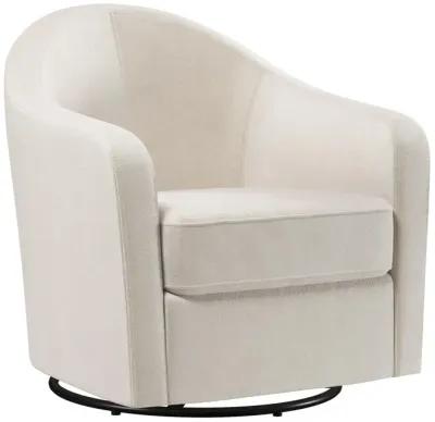 Gentle Swivel Curved Accent Chair