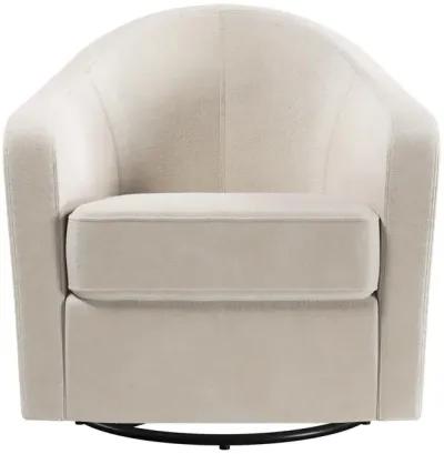 Gentle Swivel Curved Accent Chair