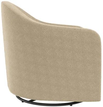 Gentle Swivel Curved Accent Chair