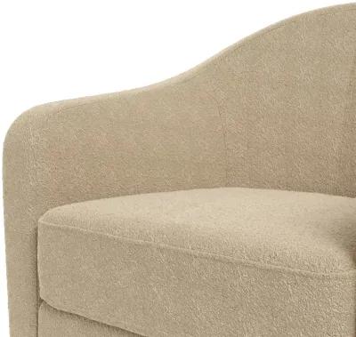 Gentle Swivel Curved Accent Chair