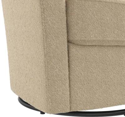 Gentle Swivel Curved Accent Chair