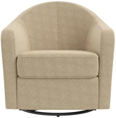 Gentle Swivel Curved Accent Chair