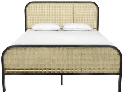 Roxanne Metal and Cane Platform Bed