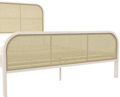 Roxanne Metal and Cane Platform Bed