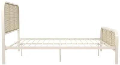 Roxanne Metal and Cane Platform Bed