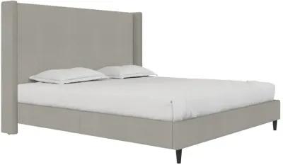 Eveline Upholstered Wingback Bed