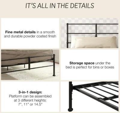 MacKenzie Adaptable Metal Platform Bed