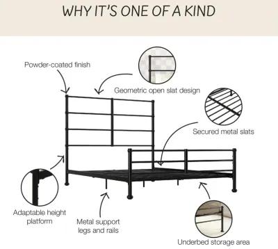 MacKenzie Adaptable Metal Platform Bed