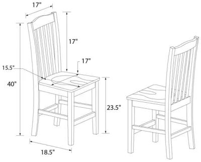 Shiloh Counter Height Dining Chair, Set of 2