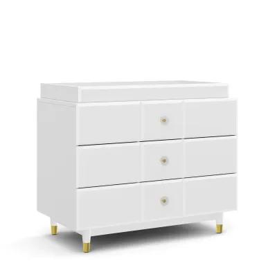 Aviary 3-Drawer Dresser with Gold Hardware