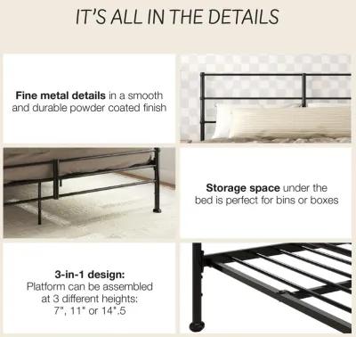 MacKenzie Adaptable Metal Platform Bed