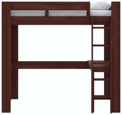 Davian Wood Loft Bed with Desk