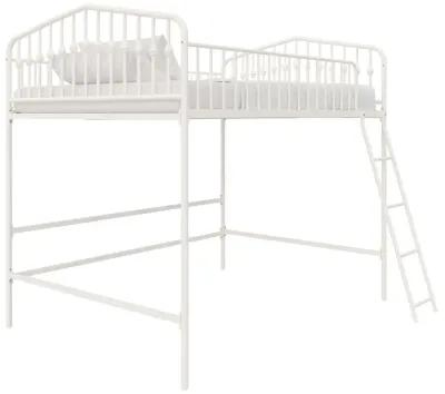 Novogratz Bushwick Metal Twin Loft Bed, Black