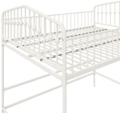 Novogratz Bushwick Metal Twin Loft Bed, Black