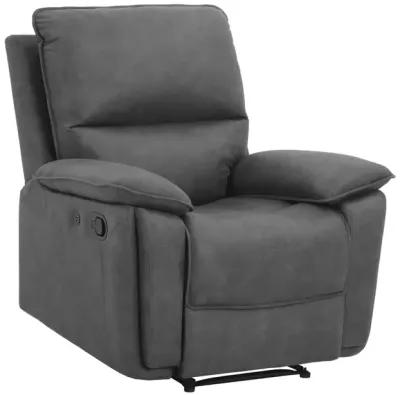 Labatte Faux Leather Recliner with Dual USB Port