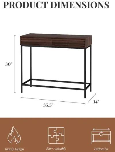 Jarrel Console Table with 2 Drawers