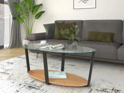 Nessa 2-Tier Glass Coffee Table