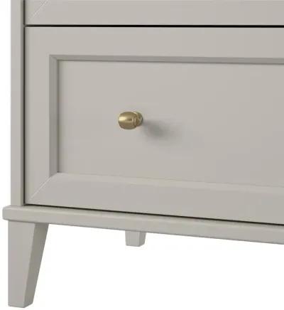 Monticello Tall 5 Drawer Dresser with Gold Accents