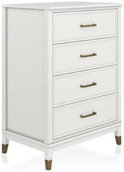 Westerleigh 4 Drawer Dresser with Gold Accents