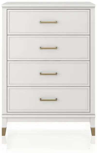 Westerleigh 4 Drawer Dresser with Gold Accents