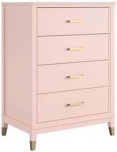 Westerleigh 4 Drawer Dresser with Gold Accents