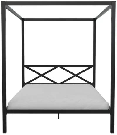 Remna Queen Metal Canopy Bed