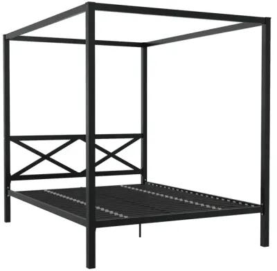 Remna Queen Metal Canopy Bed