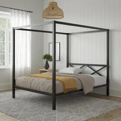 Remna Queen Metal Canopy Bed