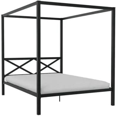 Remna Queen Metal Canopy Bed