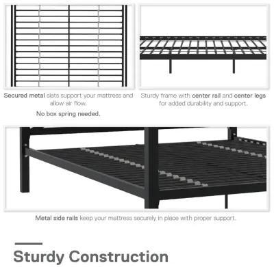 Remna Queen Metal Canopy Bed