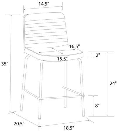 Wynn 24" Counter Height Bar Stool