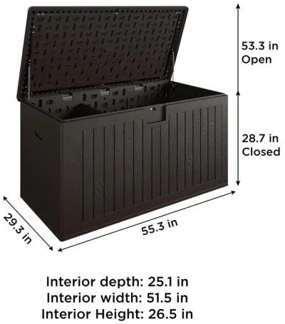 Large 150 Gallon Outdoor Storage Box