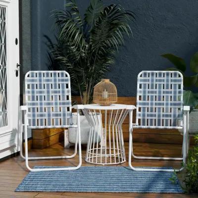 Poolside Gossip Priscilla Folding Lawn Chairs, Set of 2