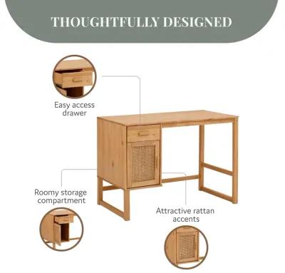 Talo Desk with Closed Storage and Drawer