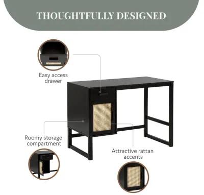 Talo Desk with Closed Storage and Drawer