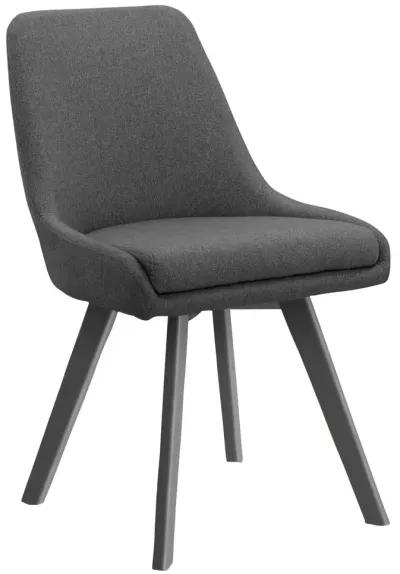 Thora Dining Chair with Black Metal Legs, Set of 2