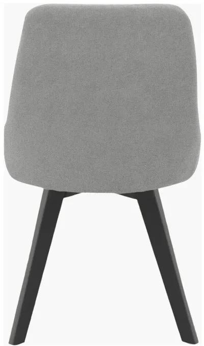 Thora Dining Chair with Black Metal Legs, Set of 2