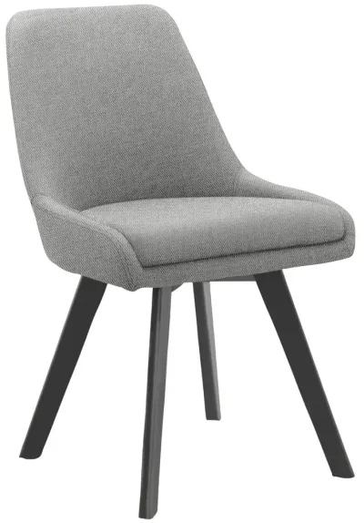 Thora Dining Chair with Black Metal Legs, Set of 2