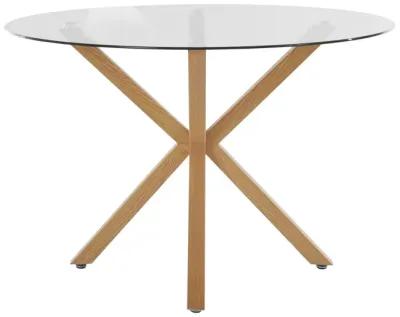 Jumi Round Glass Dining Table