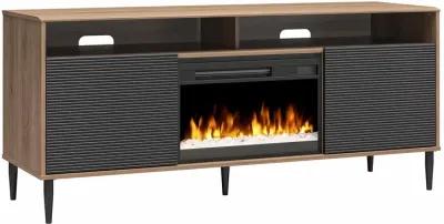 Daphne Fluted Contemporary Electric Fireplace TV Stand for TVs up to 70"