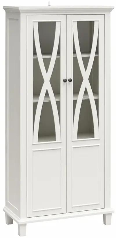 Ellington Tall Accent Cabinet with Glass Doors