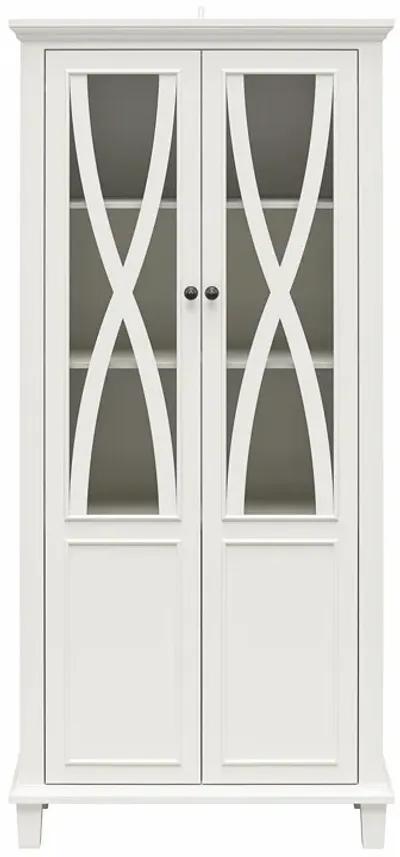 Ellington Tall Accent Cabinet with Glass Doors