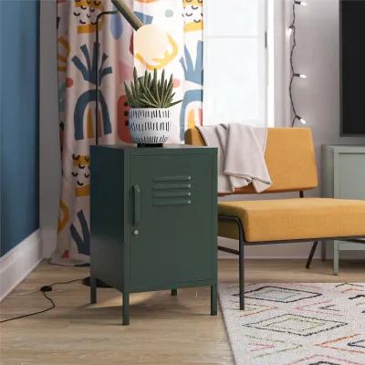 Cache 1 Door Metal Locker End Table