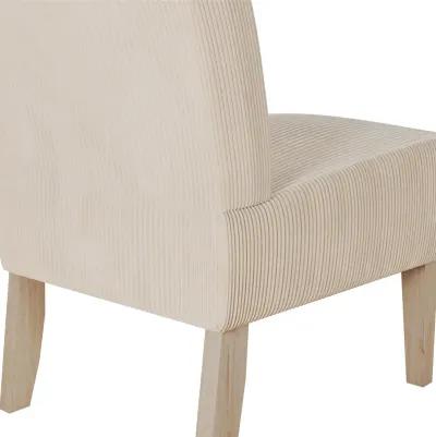 Hazen Armless Upholstered Corduroy Accent Chair