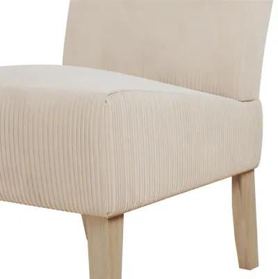 Hazen Armless Upholstered Corduroy Accent Chair