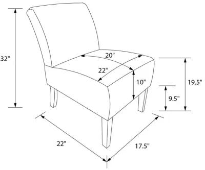 Hazen Armless Upholstered Corduroy Accent Chair