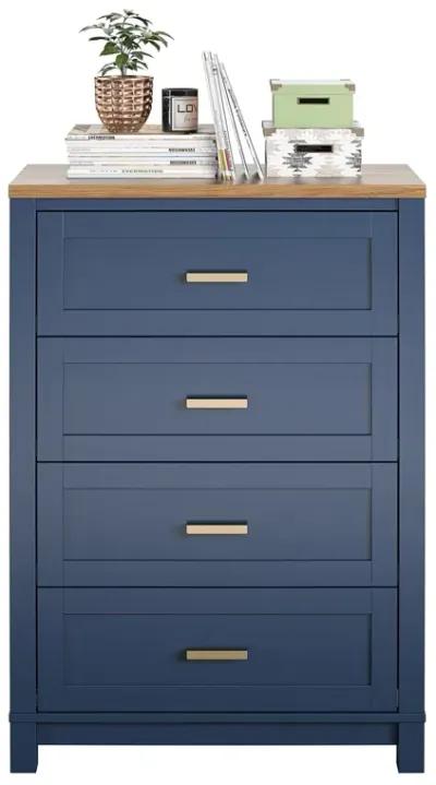 Armada 4 Drawer Dresser with Gold Knobs