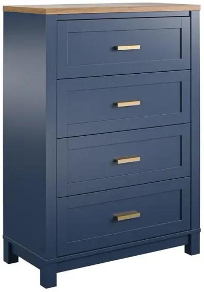 Armada 4 Drawer Dresser with Gold Knobs