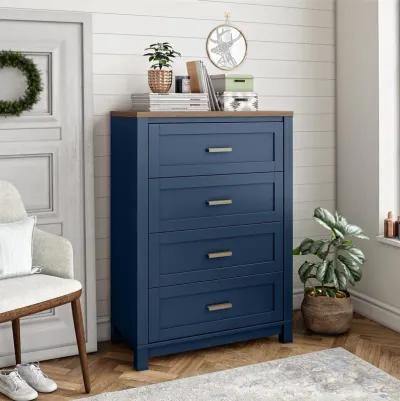 Armada 4 Drawer Dresser with Gold Knobs